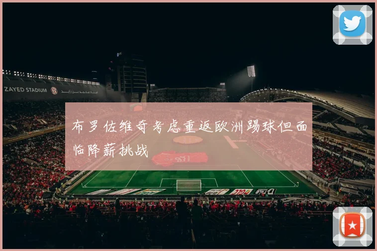 布罗佐维奇考虑重返欧洲踢球但面临降薪挑战